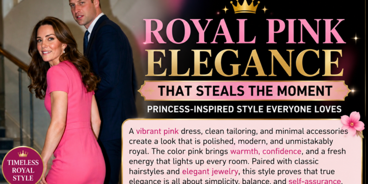 Royal Pink Elegance: Why a Simple Princess-Inspired Look Still Feels Timeless After 50