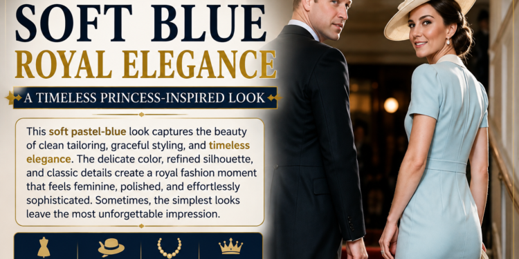Soft Blue Royal Elegance: Why This Princess-Inspired Style Feels Timeless After 50