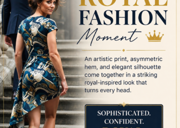 A Bold Royal Fashion Moment: When Statement Prints Meet Timeless Elegance
