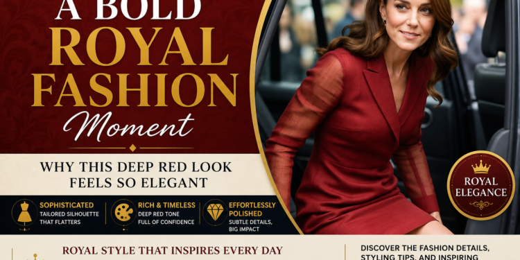Deep Red Royal Elegance: Why Tailored Fashion Can Feel Timeless at Any Age