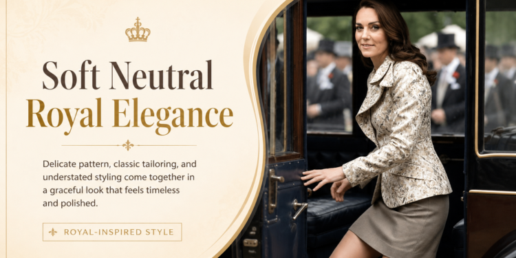 Soft Neutral Royal Elegance: Why Quiet Colors Can Make the Strongest Fashion Statement