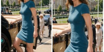 Princess Catherine’s Teal Dress Look and the Timeless Confidence of Luxury Fashion