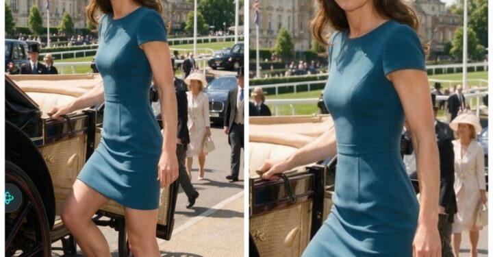 Princess Catherine’s Teal Dress Look and the Timeless Confidence of Luxury Fashion