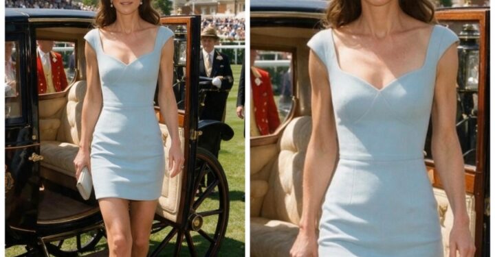Princess Catherine’s Powder Blue Look and the Gentle Beauty of Luxury Fashion
